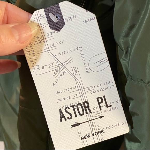 NWT Plus size 3X Olive. Military Green Puffer Coat Sherpa Hooded large p… - Picture 14 of 16